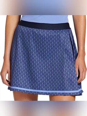 NWT Lady Hagen Women's Side Pleat Contrast Golf Skort Blue Size XXL